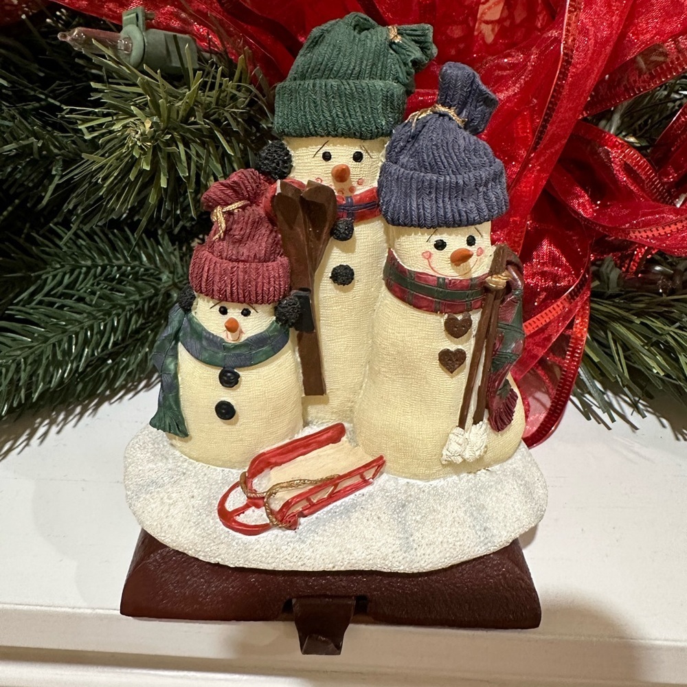 Festive Snowman Stocking Hanger - Picture 5 of 6